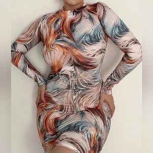 Fashion Nova Stormy Weather Dress